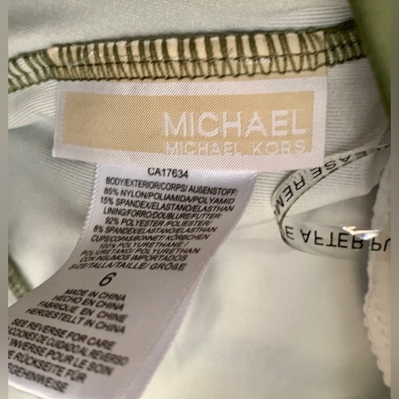 Michael Kors One Shoulder Cutout One Piece Swimsuit size 6 - Picture 4 of 4